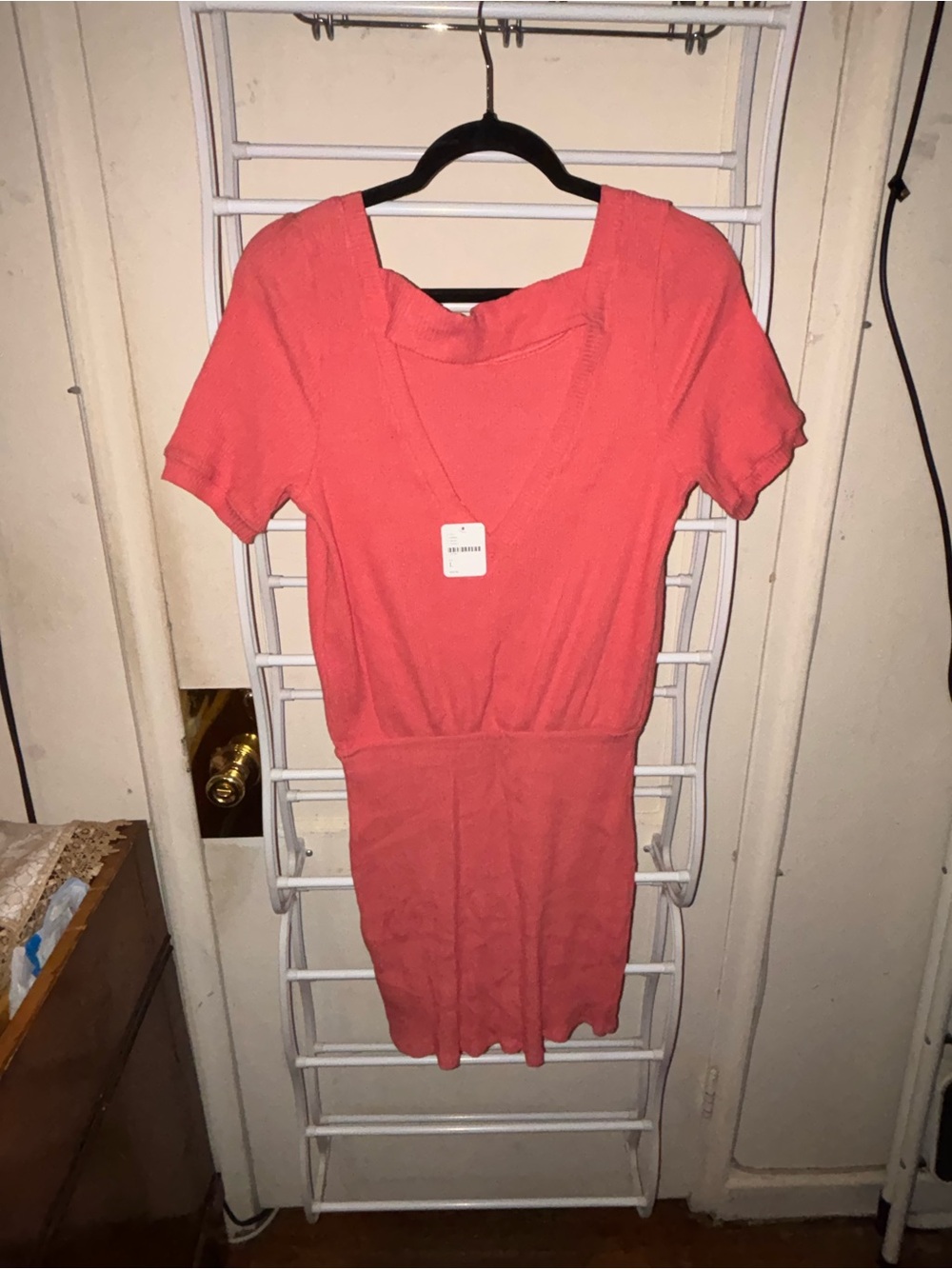 Free People Short Pink Open-Back Bodycon Dress Barbiecore Feminine Romantic - Picture 3 of 6